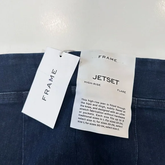 FRAME The Jetset Flare Super Stretch Denim in Keller Size 1 (25-29) NWT